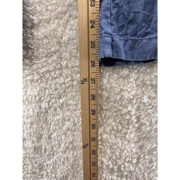 NIC+ZOE Pants Women's Size Medium Blue Wide Leg Pull On Pockets Lyocell Chambray - Picture 3 of 9